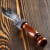  Нож шампурный  для шашлыка узбекский с гравировкой 5486351 