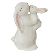  Фигурка декоративная "Зайцы", L9 W6,5 H11 см, 818466 