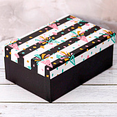  Подарочная коробка «Festive confetti», 18х12х7 