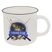 Кружка 400мл Клуб рыболовов ZPX1818-8 Кружка 400мл Клуб рыболовов ZPX1818-8