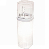 Банка для продуктов 800мл "O'lala" с мерный стаканом 300-574 Банка для продуктов 800мл "O'lala" с мерный стаканом 300-574