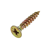 Саморезы универсальные желтые ШУж 4,5х20мм, потайная голова, 200шт Саморезы универсальные желтые ШУж 4,5х20мм, потайная голова, 200шт