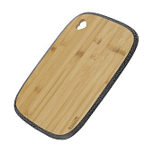 Доска разделочная, окантовка чёрная с белым 35.5х25х1,2см Linea Bamboo 93-BM-8-01.1