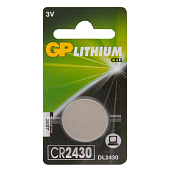  Батарейка CR2430 Lithium(1шт/бл)/GP 