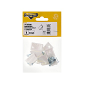 Уголки мебельные пл. белые с шур.(6 шт)"Element" Уголки мебельные пл. белые с шур.(6 шт)"Element"