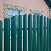  Евроштакетник Европланка Престиж в пленке 129мм-1,5м RAL: 6005 Зеленый мох 