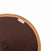 Сервировочная салфетка круглая JUTE 38см шоколадная DMP25
