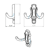 Крючок-вешалка №40 полимер Кунгур 318537 Крючок-вешалка №40 полимер Кунгур 318537
