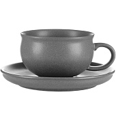 Чашка с блюдцем BILLIBARRI Happy Mummy , серая 250мл 500-207 Чашка с блюдцем BILLIBARRI Happy Mummy , серая 250мл 500-207