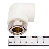  Угольник с накидной гайкой 25х3/4" PPR 