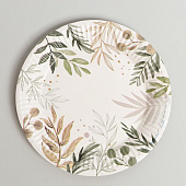 Набор бумажной посуды "Природа", 6 тарелок, 6 стаканов, 1 гирлянда 6853481 Набор бумажной посуды "Природа", 6 тарелок, 6 стаканов, 1 гирлянда 6853481