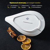  Блюдо фарфоровое Magistro «Лебедь», 34х19 см, белый 4177918 