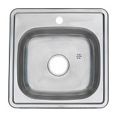 Мойка врезная 48x48см 0,6мм с сифоном Melana