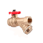 Кран шар с косым фильтром 1/2 ВВ Кран шар с косым фильтром 1/2 ВВ