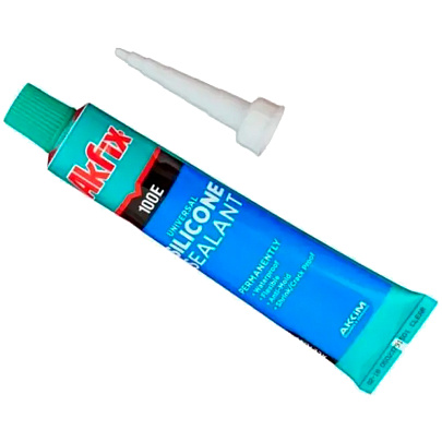  Герметик силиконый универсальный белый Akfix 50 мл 