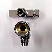 Кран угловой для полотенцесушителя 3/4"гх1/2"ш квадрат КV20-LFM032 комплект 2шт