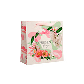 Пакет подарочный ламинированный квадратный, упаковка, «Present for you», 30х30х12 см, 7150759