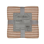 Покрывало 180х200 Полоска фланель бежевый Покрывало 180х200 Полоска фланель бежевый