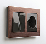 Рамка 2-м корич.алюм./Werkel Aluminium Рамка 2-м корич.алюм./Werkel Aluminium