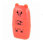 Точилка с ластиком 2 в 1 Brauberg Kids Зверушки, 2 отверстия, микс, 271989 Точилка с ластиком 2 в 1 Brauberg Kids Зверушки, 2 отверстия, микс, 271989