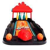 Игровой набор Боулинг настольный, кегли 5шт, шар, игровая площадка 24х61х22,5см, карточки 6шт Игровой набор Боулинг настольный, кегли 5шт, шар, игровая площадка 24х61х22,5см, карточки 6шт