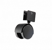 Колесная опора мебел. D40мм для ДСМ 16мм-30кг, поворот. без торм., черный пластик - накл. Tech-Krep Колесная опора мебел. D40мм для ДСМ 16мм-30кг, поворот. без торм., черный пластик - накл. Tech-Krep