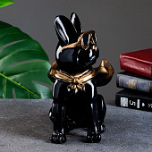 Подставка конфетница Бульдог в плаще, 23х20х13 см, черная, 7749657 Подставка конфетница Бульдог в плаще, 23х20х13 см, черная, 7749657