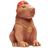 Копилка для денег «Капибара в кепке», гипс, коричневый, 22 см 10386309 Копилка для денег «Капибара в кепке», гипс, коричневый, 22 см 10386309