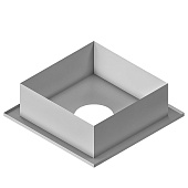 Проход перекрытия универсальный (ППУ) без стакана 480х480 d200 0,5мм 430/Оц Проход перекрытия универсальный (ППУ) без стакана 480х480 d200 0,5мм 430/Оц