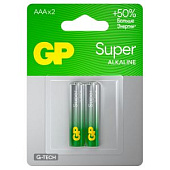  Батарейка AAA G-tech  Alkaline LR03, 2шт, GP Super 