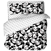 Комплект постельного белья 1,5 спальный Mariya DeLuxe Панда тайм 500106/1 Комплект постельного белья 1,5 спальный Mariya DeLuxe Панда тайм 500106/1