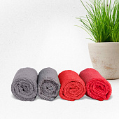 Набор салфеток из микрофибры 20х20 SKYWAY в рулончиках 4 шт Набор салфеток из микрофибры 20х20 SKYWAY в рулончиках 4 шт