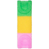  Мочалка для тела полипропиленовая Трёхцветная, 42х12 см 786-532 