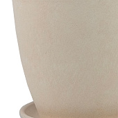 Горшок Замша №4. 4л, белый бутон Горшок Замша №4. 4л, белый бутон