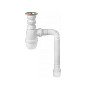 Сифон для мойки WIRQUIN 1 1/2"х40 гибкая труба 40х40/50 800мм 30718026