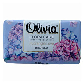  Туалетное мыло Olivia FLORA CARE Lovely Hydrangea 140г 