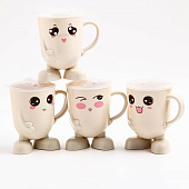 Кружка детская с крышкой, 270 мл., цвет и рисунок МИКС 3973802 Кружка детская с крышкой, 270 мл., цвет и рисунок МИКС 3973802