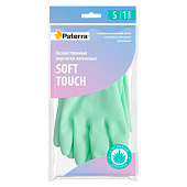  Перчатки латексные PATERRA SOFT TOUCH, с экстрактом алоэ, хлопк. напыление, р-р L 