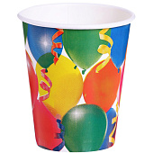 Набор посуды Праздник воздушные шары и серпантин, 6 стаканов, 6 тарелок , 6923713 Набор посуды Праздник воздушные шары и серпантин, 6 стаканов, 6 тарелок , 6923713