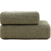  Полотенце вафельное SL HOME: Linen «Олива», 40?70 см, оливковое 10304002 
