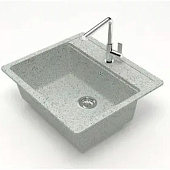 Мойка кварцевая прямоугольная св.серая матовая 570x505х200 9/Q10 Agata Мойка кварцевая прямоугольная св.серая матовая 570x505х200 9/Q10 Agata