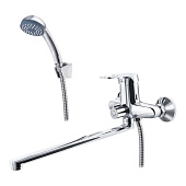  Смеситель для ванны длинный излив переключатель в корпусе E22104 Ekko 