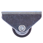  Опора колесная неповор.на площ. 20мм пласт/резина (серый 1 шт)(25кг) 