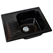 Мойка кварцевая прямоугольная глянцевая 640х490мм черная AG5C1 Agata Мойка кварцевая прямоугольная глянцевая 640х490мм черная AG5C1 Agata