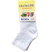  Носки детские GRAND / GRAND LINE (Д-37, ажур), белый, р. 20-22 