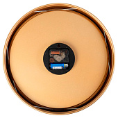 Часы настенные Рубин "Миллениум", из металла, d=30,5 см, белое золото+чёрный, 3132-001 Часы настенные Рубин "Миллениум", из металла, d=30,5 см, белое золото+чёрный, 3132-001