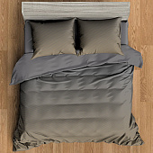  Комплект постельного белья Amore Mio  BZ QR Evening GY, двухспальный, наволочки 70х70 см 