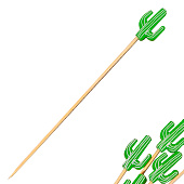 Шпажки Доляна «Гладкий кактус», 12 см, набор 25 шт Шпажки Доляна «Гладкий кактус», 12 см, набор 25 шт