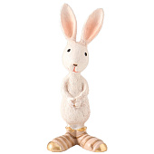 Фигурка полистоун «Белый зайка в полосатых носках», 5?3.5?11 см 10740316 Фигурка полистоун «Белый зайка в полосатых носках», 5?3.5?11 см 10740316