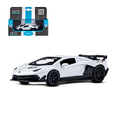 Машина металлическая ТМ Автопанорама 1:43 Lamborghini Aventador SVJ цвет: белый, JB1251558